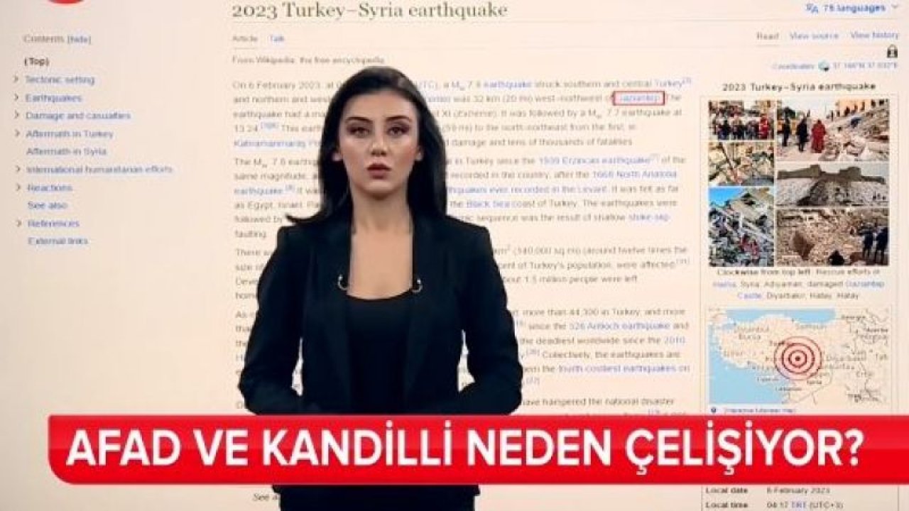 GAZİANTEP Mİ? KAHRAMANMARAŞ MI? Depremin Merkezi NERESİ?