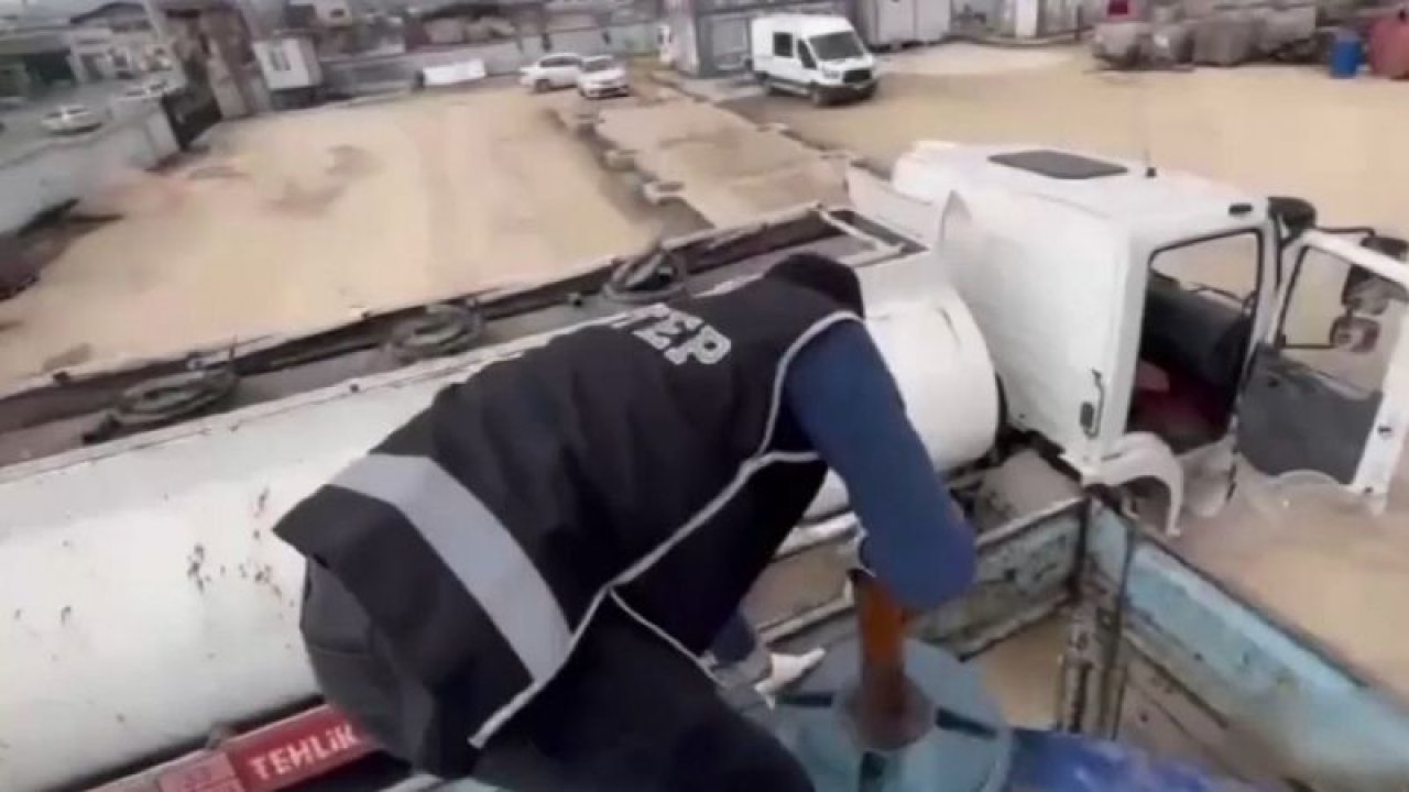 Gaziantep’te 4 bin 500 litre kaçak akaryakıt ele geçirildi