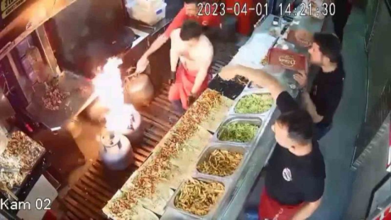 Tüp değişimi esnasında korku dolu anlar