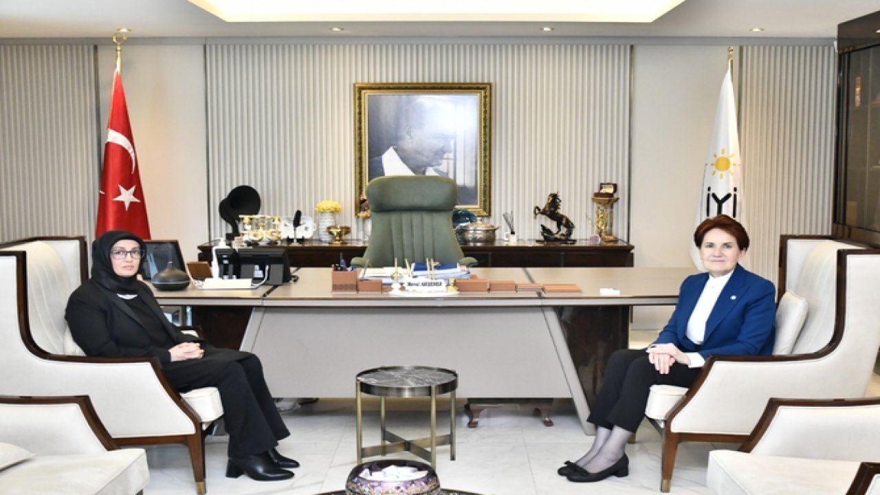 Akşener Sinan Ateş'in eşi Ayşe Ateş ile görüştü