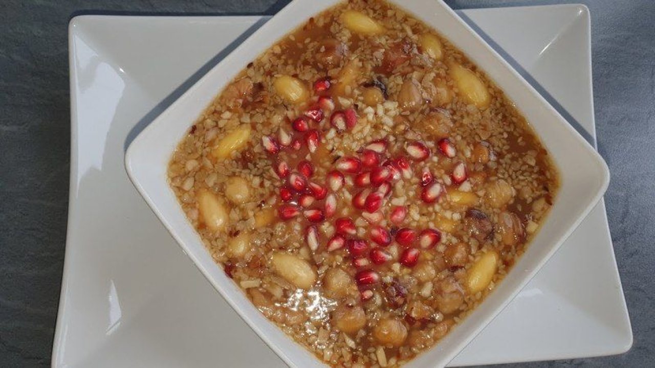 Antep Usulü Pekmezli Aşure Yemeği Tarifi, Antep Usulü Pekmezli Aşure Nasıl Yapılır? Evde Antep Usulü Pekmezli Aşure Yapılışı