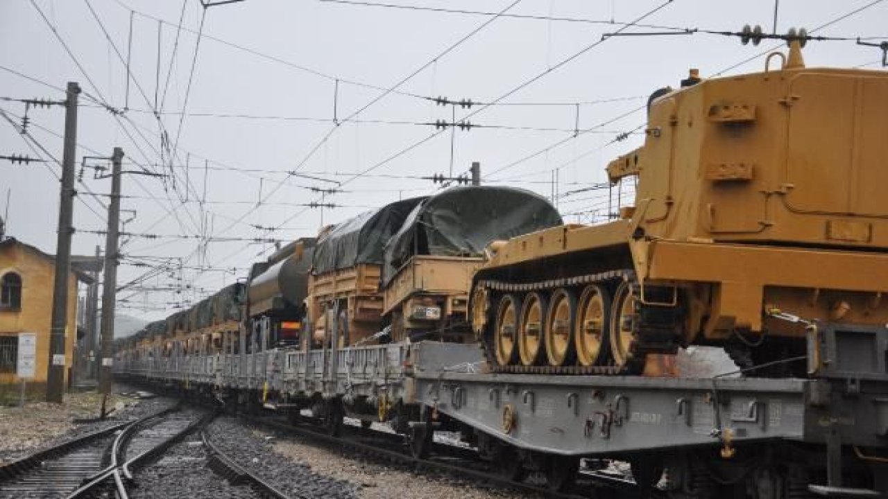 Suriye sınırına askeri sevkiyat