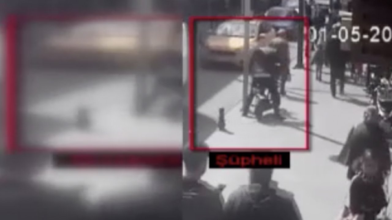 Gaziantep'te elektrikli bisikletin çalındığı anlar güvenlik kamerasında