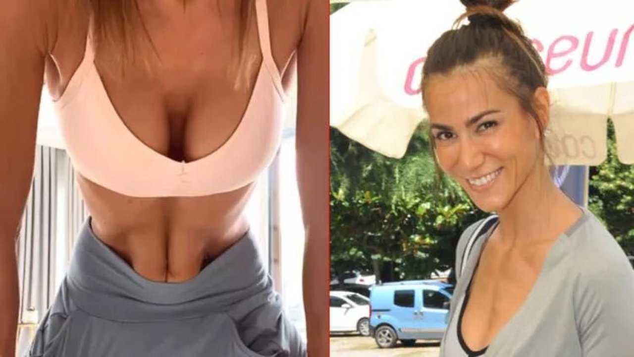 Zeynep Tokuş, atletik fiziği ile büyüledi! Pilates matında sınırları zorladı!