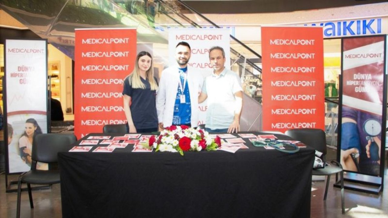 Medical Point Gaziantep Hastanesi AVM'de hipertansiyon standı açtı