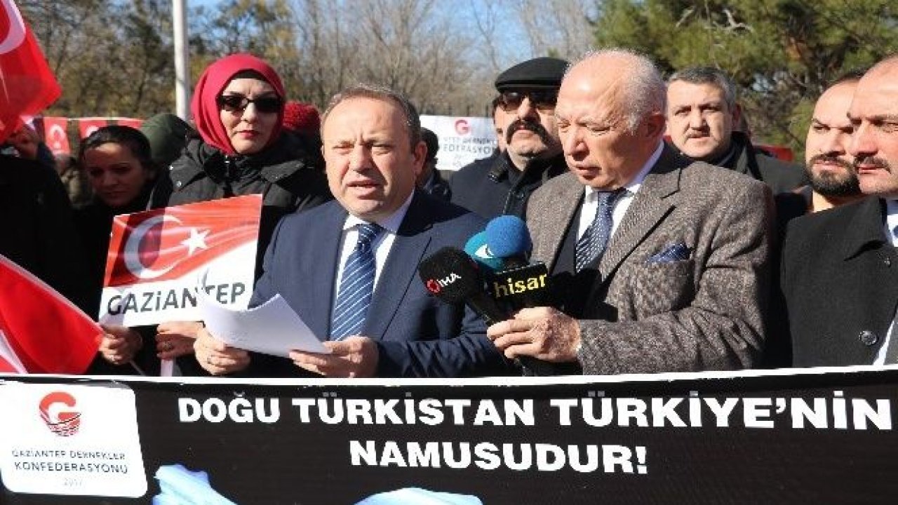 Gaziantep Dernekler Konfederasyonundan Doğu Türkistan Tepkisi