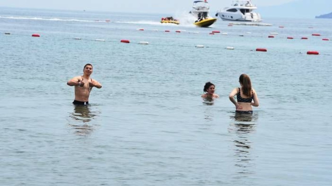 Oyunu kullanan denize akın etti: İşte o manzaralar