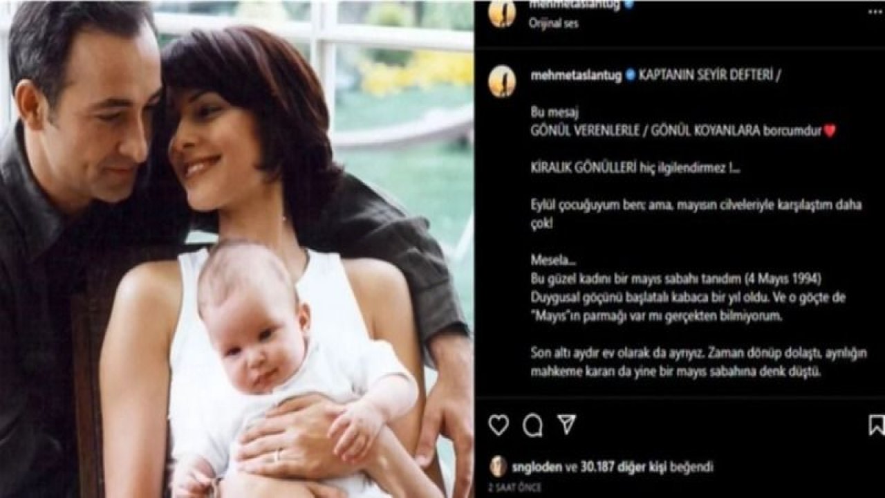 Boşanmışlardı! Mehmet Aslantuğ'dan olay olacak Arzum Onan itirafı.... Görenler de inanamadı