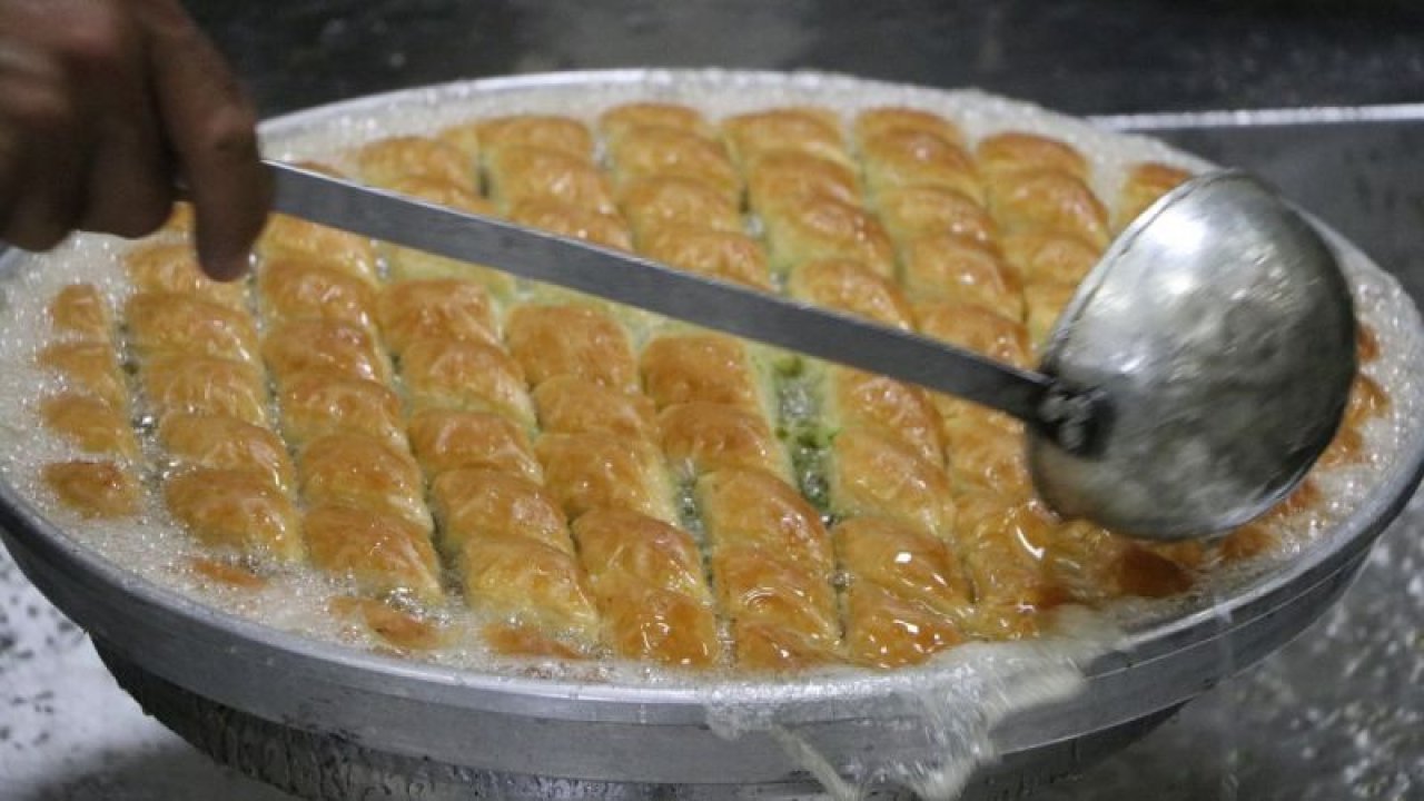 Gaziantepli baklava ustaları bayram mesaisine başladı