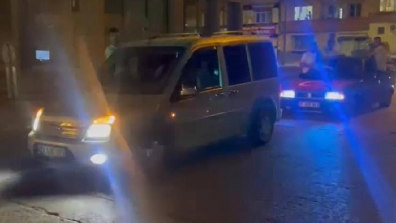 Gaziantep'te düğün ve benzeri gerekçelerle Konvoy oluşturarak trafikte tehlike saçan 7 araca ceza