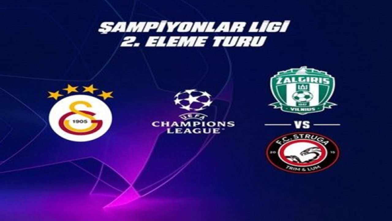 Galatasaray, Zalgiris Vilnius - FC Struga eşleşmesinin galibiyle karşılaşacak