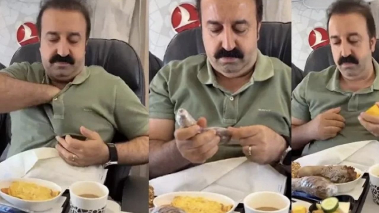 Şırdancı Mehmet ,THY'ye ait uçakla İstanbul'dan Gaziantep'e uçuş sırasında yaptığı hareketle gündem oldu