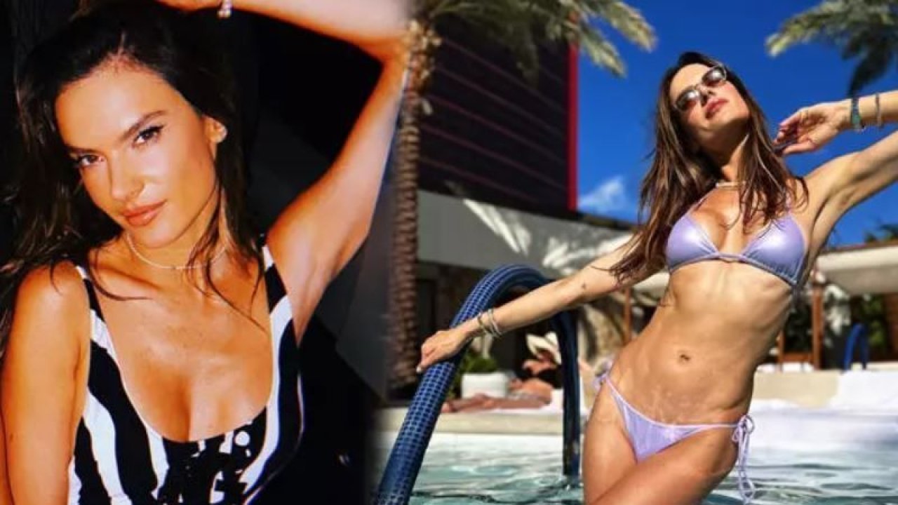 Eski Victoria's Secret modeli Alessandra Ambrosio’nun bikinili pozları hayranlarını çıldırttı! Beyaz bikinisi sıkı vücudunun her hattını sergiledi…
