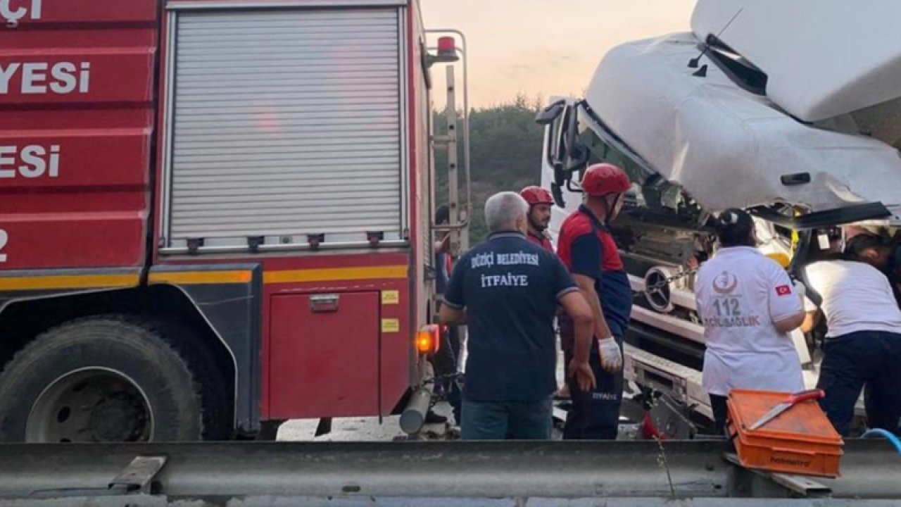 GAZİANTEP'TE  KAZA! Tarsus-Adana-Gaziantep (TAG) Otoyolu'nda TIR KAZASI: 1 ÖLÜ