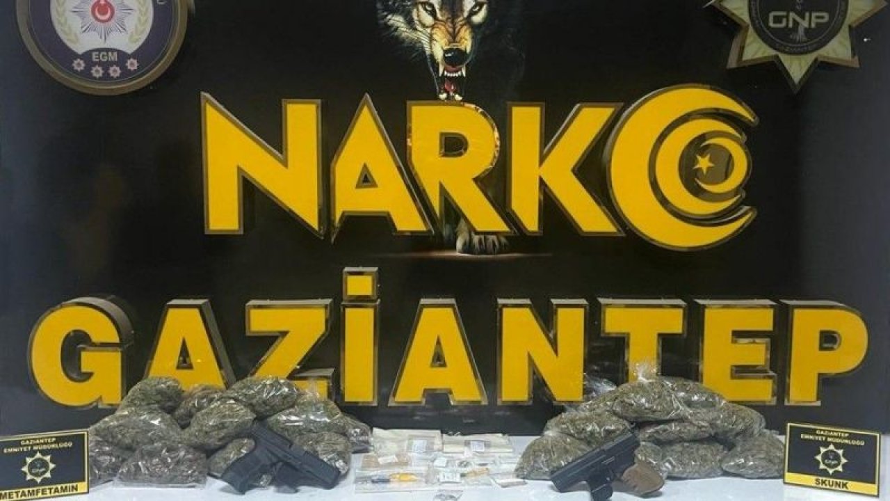 Gaziantep'te 2 ruhsatsız tabanca ele geçirildi
