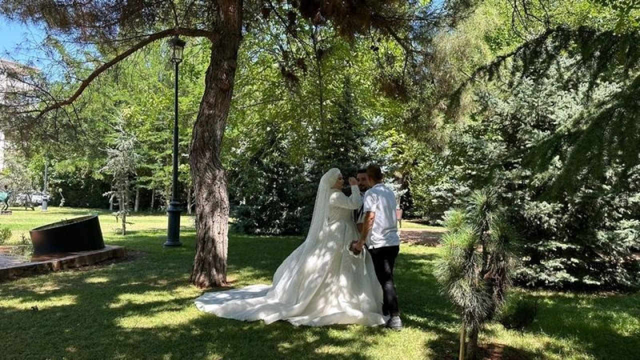 Gaziantep'te çiftler doğal fotoğraf stüdyosunu tercih ediyor