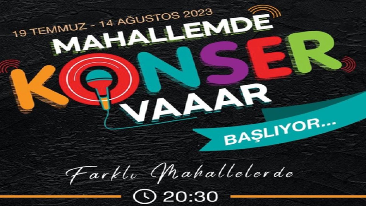 Gaziantep’te "Mahallemde Konser var" etkinliği başlıyor