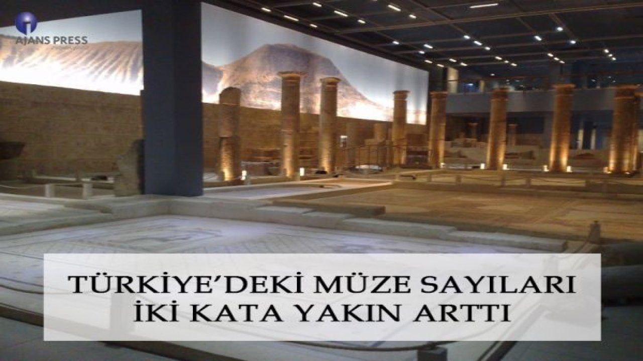 TÜRKİYE’DEKİ MÜZE SAYILARI İKİ KATA YAKIN ARTTI