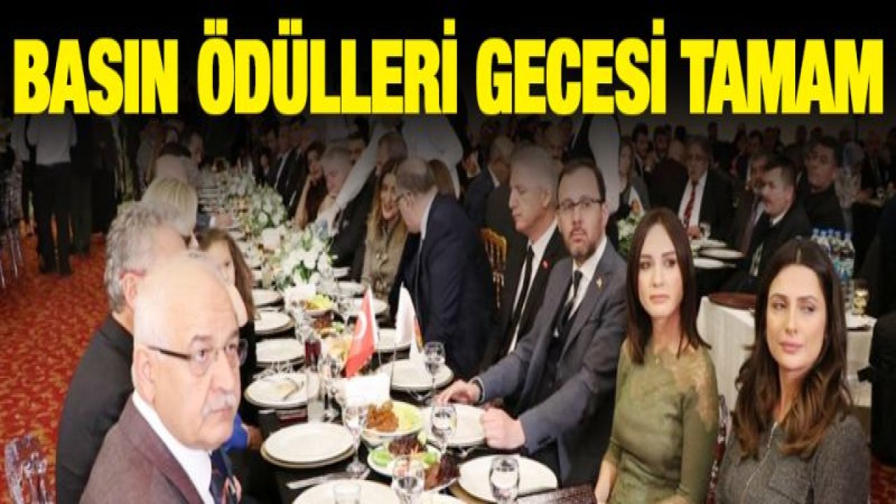 Gaziantep Gazeteciler Cemiyeti Basın Ödülleri Gecesi