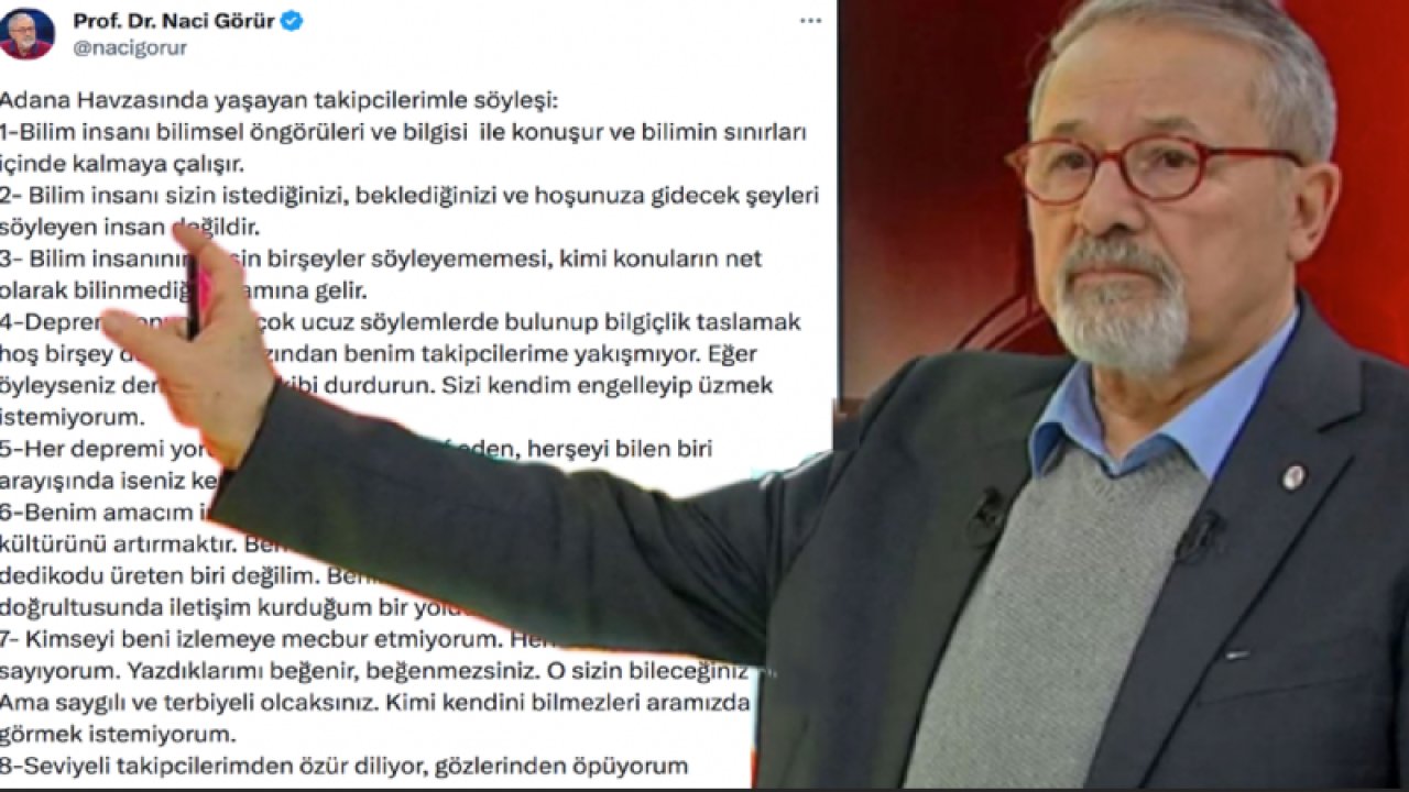 Naci Görür'e Hakaret Ettiler! Yanıtını, Prof. Dr. Naci Görür Hoca Verdi... Gaziantep'i Sallayan 5.5'LİK Adana Kozan' Merkezli Deprem'in Ardından 140'A YAKIN ARTÇI DEPREM YAŞANDI