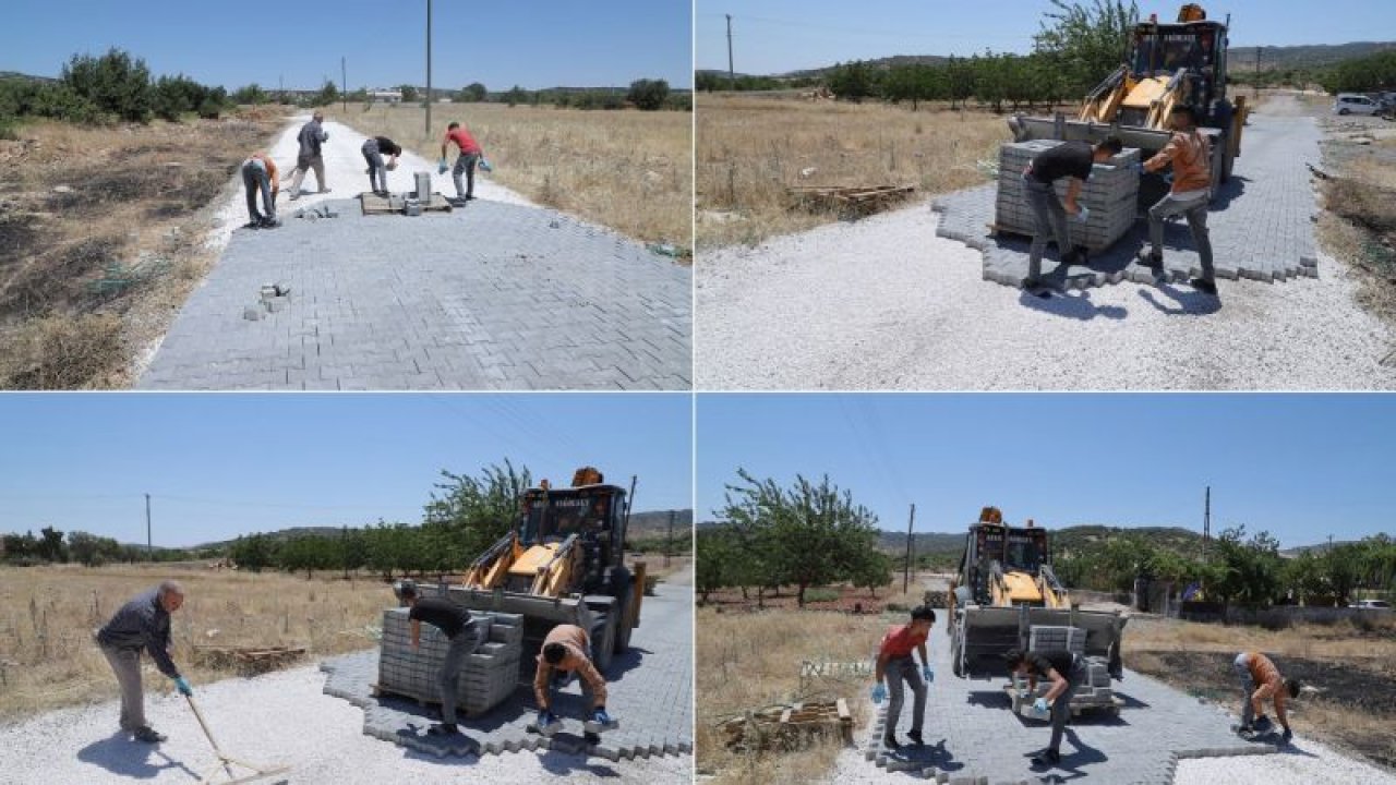 Şehitkamil’den Ağaçlı Boyno mahallesine kilitli parke taşı