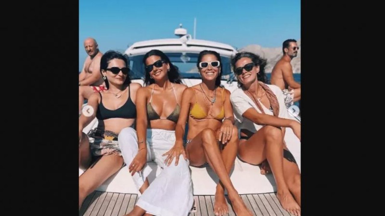 Özge Özpirinçci, Burak Yamantürk, Serkan Keskin, Meriç Aral... Ünlü isimler tekneyle Simi’ye adeta çıkarma yaptı!