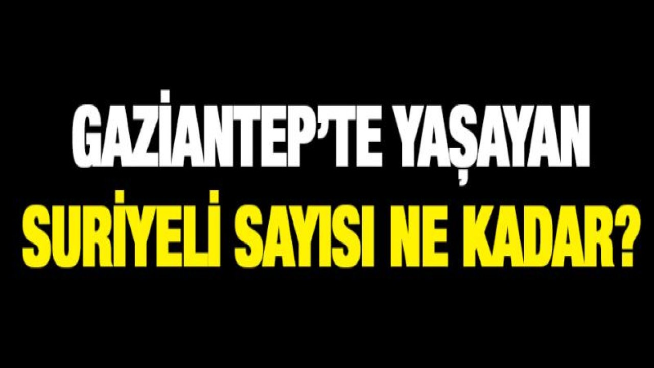 En fazla Suriyeli İstanbul'da, Gaziantep'te bu sayı kaç?