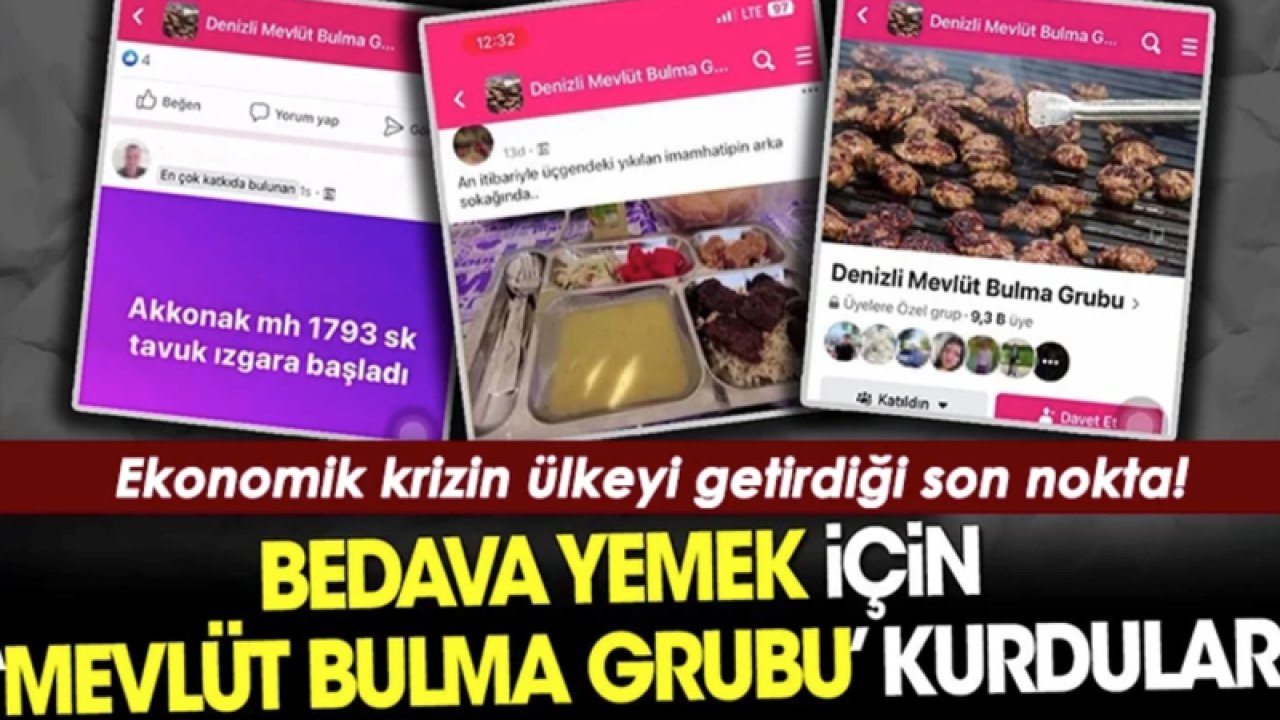 Bedava yemek için 'Mevlüt Bulma' grubu kurdular