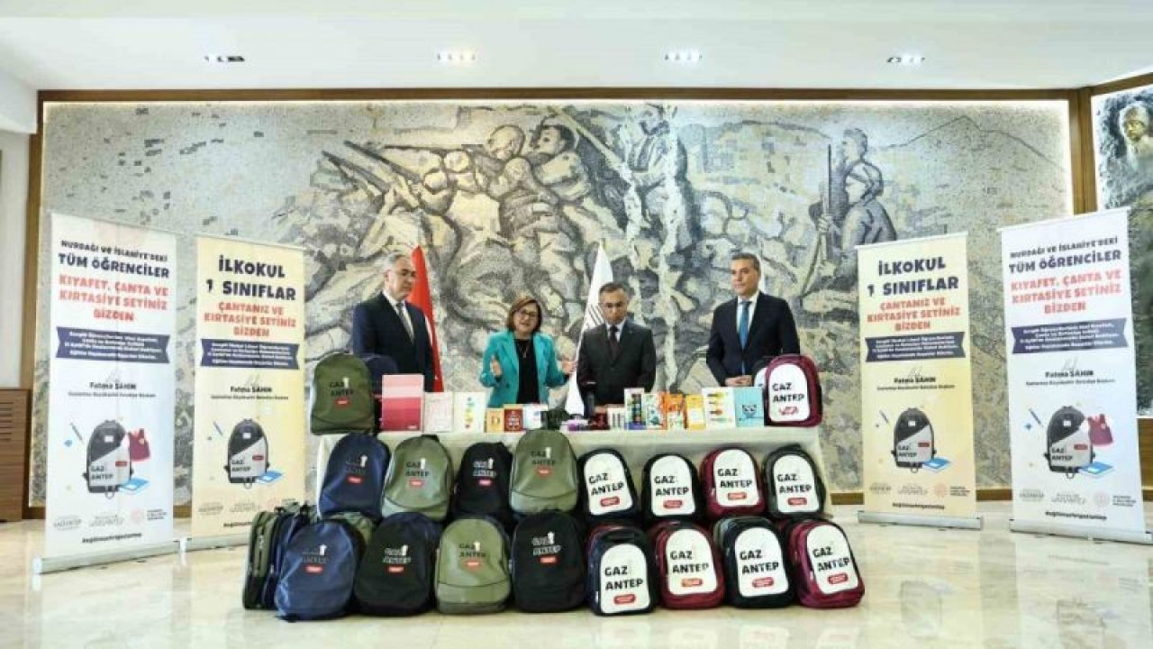 Gaziantep'te Eğitime 100 milyon TL’lik destek... Gaziantep'te birinci sınıf öğrencilerinin kırtasiye malzemeleri ve çantaları 11 Eylül’de sıralarında olacak.