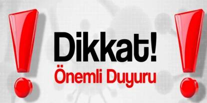 Şehitkamil Belediyesi 'Dikkat' Diyerek Duyurdu!