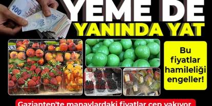 Gaziantep’te Meyve Fiyatları El Yakıyor: Bir Kilo Erik 600 TL'ye, Bir Adet Elma 20 TL'ye Satılıyor!