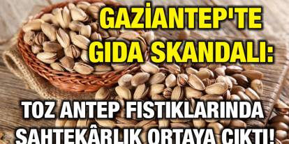Gaziantep'te Gıda Skandalı: Toz Antep Fıstıklarında Sahtekârlık Ortaya Çıktı!