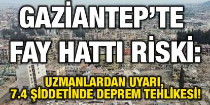 Gaziantep'te Uzman Uyardı: Fay Kırılırsa 7.4 Şiddetinde Deprem Kaçınılmaz Olur