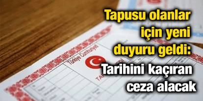 Gaziantep’te Tapu Sahipleri İçin Son Çağrı: Emlak Vergisi Ödemelerinde Gecikme Cezasına Dikkat!