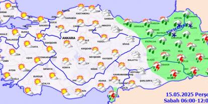 Meteoroloji Uyardı: Gaziantep ve Çevresinde Kuvvetli Sağanak ve Mayıs Ayında Kar Alarmı! İşte 15 Mayıs İl İl Hava Durumu