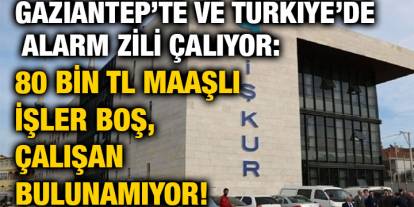 Gaziantep’te ve Türkiye’de Alarm Zili Çalıyor: 80 Bin TL Maaşlı İşler Boş, Çalışan Bulunamıyor!