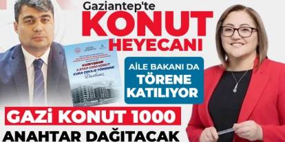 Gaziantep'te Konut Sevinci! Güneyşehir’de 1000 Aile İçin Büyük Gün Bugün