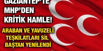 Gaziantep’te MHP’den Kritik Hamle! Araban ve Yavuzeli Teşkilatları Sil Baştan Yenilendi