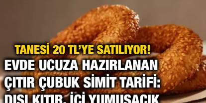 Tanesi 20 TL’ye Satılıyor! Evde Ucuza Hazırlanan Çıtır Çubuk Simit Tarifi: Dışı Kıtır, İçi Yumuşacık
