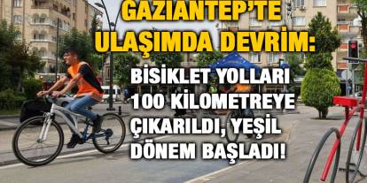 Gaziantep’te Ulaşımda Devrim: Bisiklet Yolları 100 Kilometreye Çıkarıldı, Yeşil Dönem Başladı!