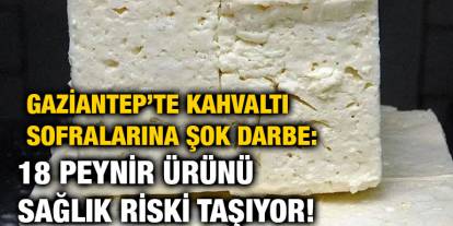 Gaziantep’te Kahvaltı Sofralarına Şok Darbe: 18 Peynir Ürünü Sağlık Riski Taşıyor!