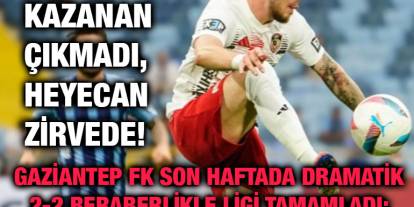 Gaziantep FK Son Haftada Dramatik 2-2 Beraberlikle Ligi Tamamladı: Kazanan Çıkmadı, Heyecan Zirvede!