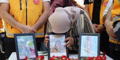 Gaziantep’te anne ve iki çocuğuna yürek yakan veda