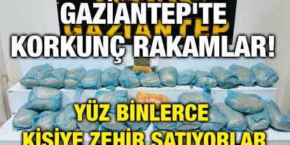 Gaziantep'te Korkunç Rakamlar! Yüz Binlerce Kişiye Zehir Satıyorlar