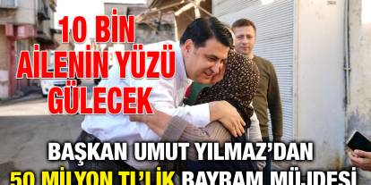 Gaziantep Şehitkamil’de 10 Bin Ailenin Yüzü Gülecek: Başkan Umut Yılmaz’dan 50 Milyon TL’lik Bayram Müjdesi