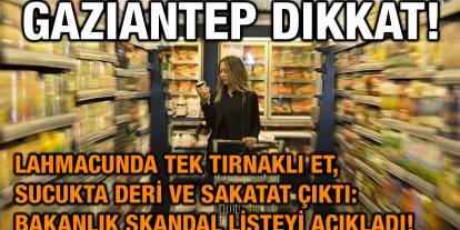 Gaziantep Dikkat! Lahmacunda Tek Tırnaklı Et, Sucukta Deri ve Sakatat Çıktı: Bakanlık Skandal Listeyi Açıkladı!