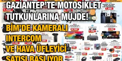 Gaziantep’te Motosiklet Tutkunlarına Müjde! BİM’de Kameralı Intercom ve Hava Üfleyici Satışı Başlıyor
