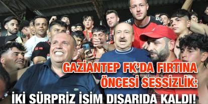 Gaziantep FK’da Fırtına Öncesi Sessizlik: İki Sürpriz İsim Dışarıda Kaldı!