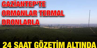 Gaziantep'te Ormanlar Termal Dronlarla 24 Saat Gözetim Altında