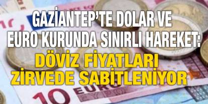 Gaziantep’te Dolar ve Euro Kurunda Sınırlı Hareket: Döviz Fiyatları Zirvede Sabitleniyor